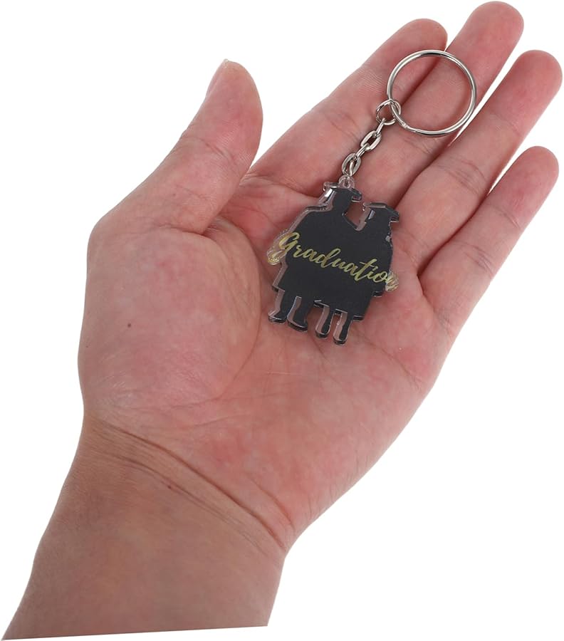 STOBAZA 6pcs Acrylic Graduation Keychains Doctoral Cap Charm Kindergarten School Party Favor - Image 4